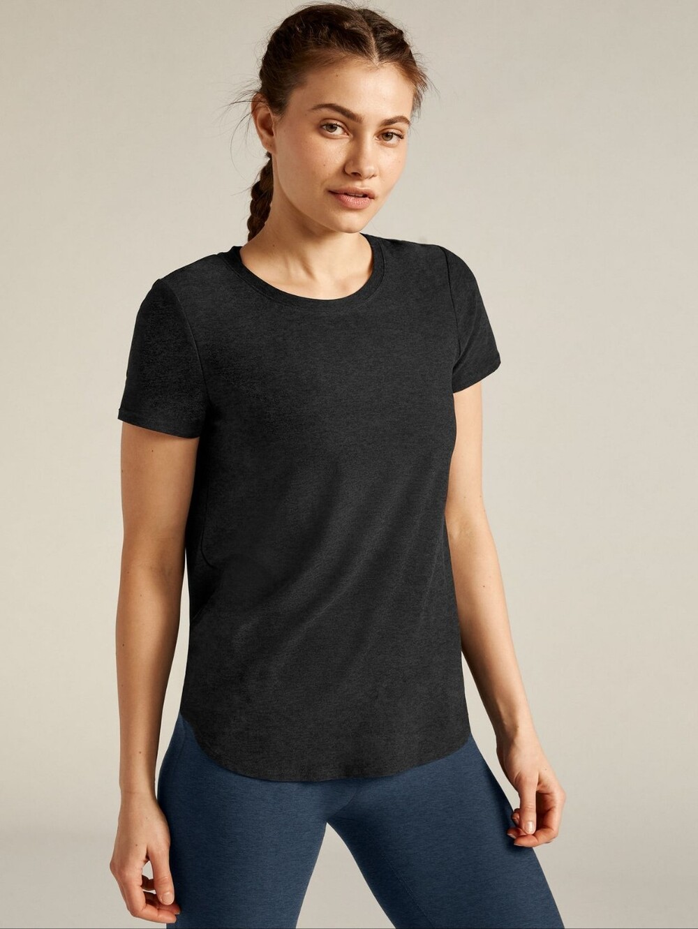 Beyond Yoga Short Sleeve Tee - Dark Neutral